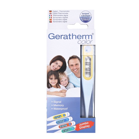 Geratherm Color Θερμόμετρο Ψηφιακό Λευκό, 1 Τεμάχιο | Heals