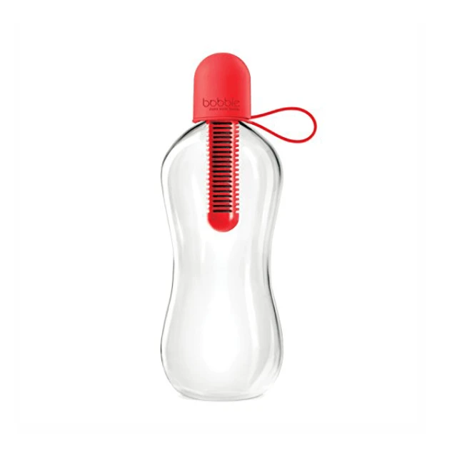 Bobble Carry Cap Μπουκάλι Νερού Με Φίλτρο Άνθρακα Κόκκινο, 550ml | Heals