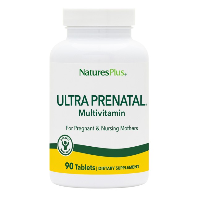 Natures Plus Ultra Prenatal Πολυβιταμίνη για την Εγκυμοσύνη, 90 Ταμπλέτες