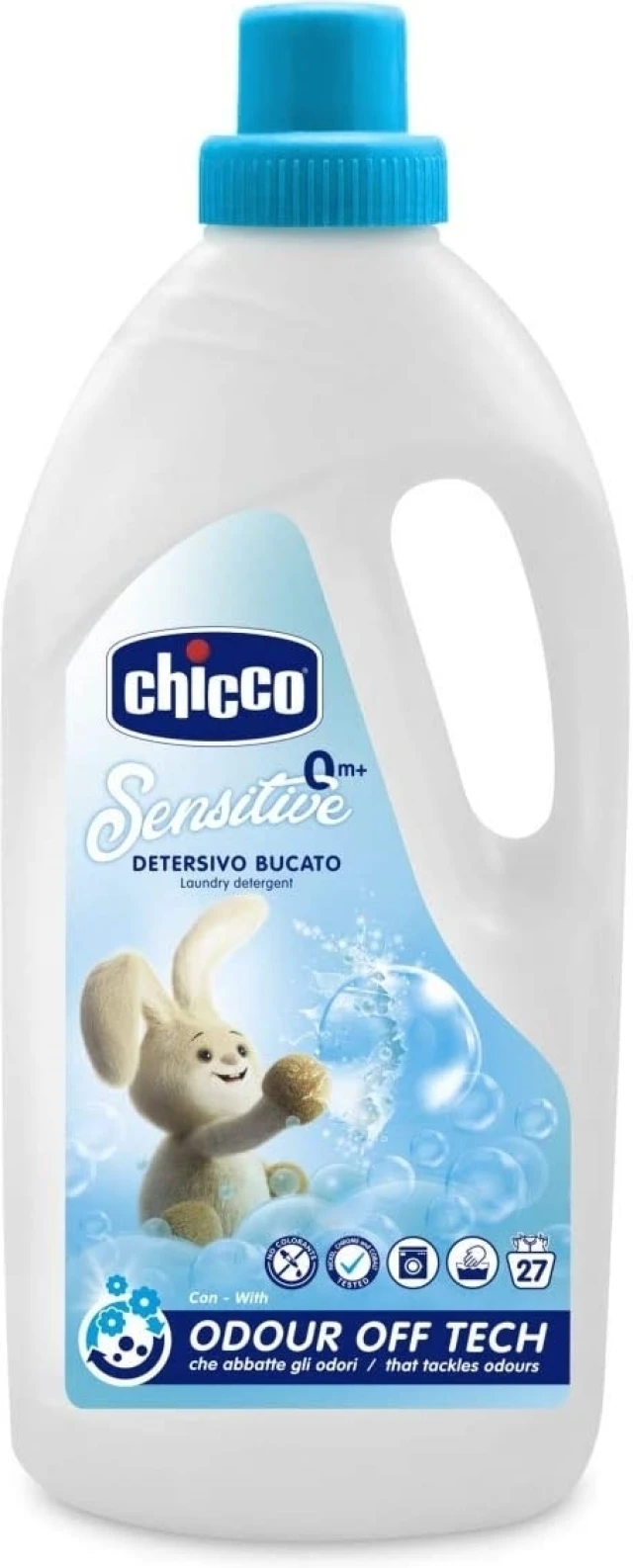 Chicco Sensitive 0+m Υγρό Συμπυκνωμένο Απορρυπαντικό Πλυντηρίου Ρούχων Για  Μωρά 1.5lt 27 Μεζούρες | Heals