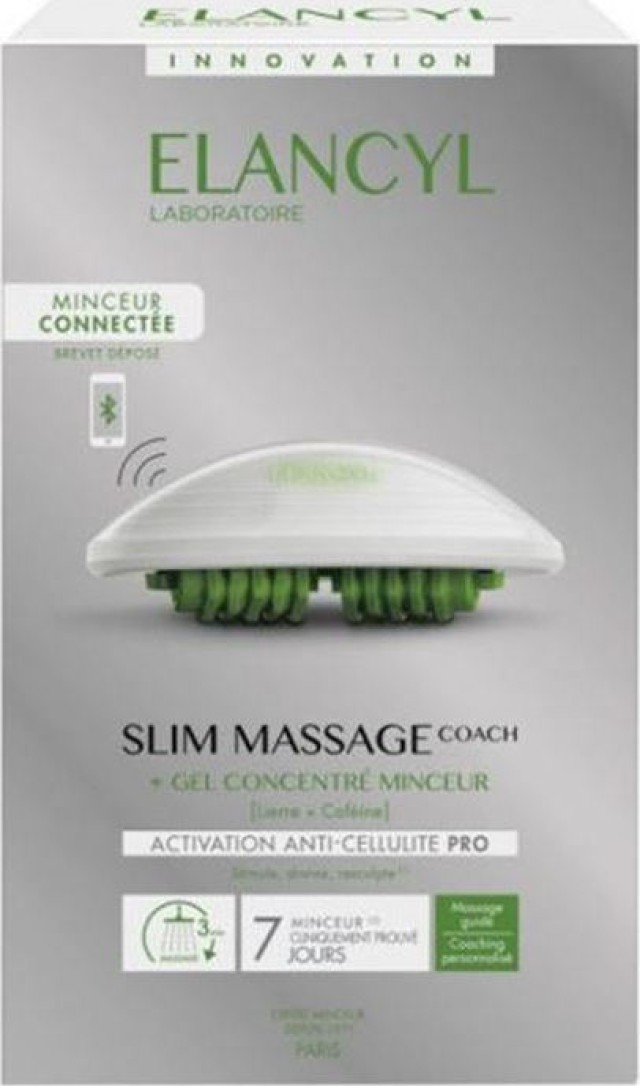 Elancyl Slim Massage Coach Συνδεδεμένη Συσκευή Μασάζ & Τζελ Κατά Της Κυτταρίτιδας, 200ml
