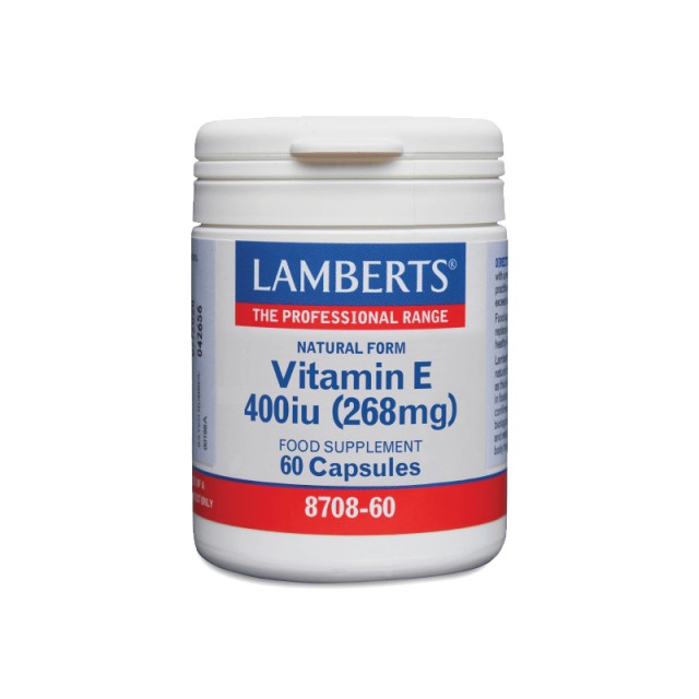 Lamberts Vitamin E 400iu Natural Form, 60 Κάψουλες