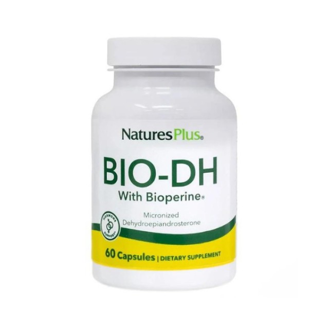 Natures Plus Bio-DH (DHEA) 25mg Συμπλήρωμα για τον Περιορισμό των Δυσάρεστων Συμπτωμάτων της Εμμηνόπαυσης, 60 Κάψουλες