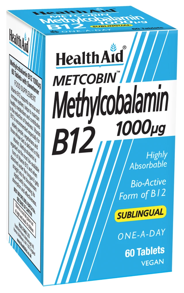 Health Aid Methylcobalamin B12 1000mg - Βιταμίνη Β12, 60tabs | Heals