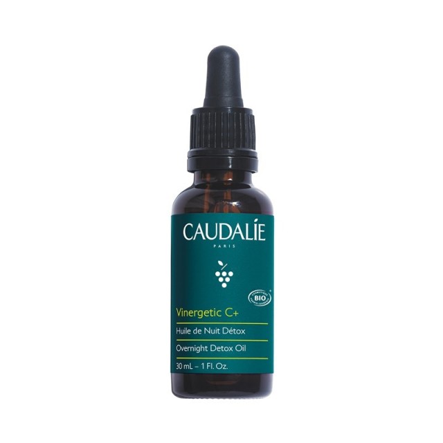 Caudalie Vinergetic C+ Overnight Detox Oil Έλαιο Προσώπου Για Αναζωογόνηση & Αποτοξίνωση Tης Κουρασμένης Επιδερμίδας, 30ml